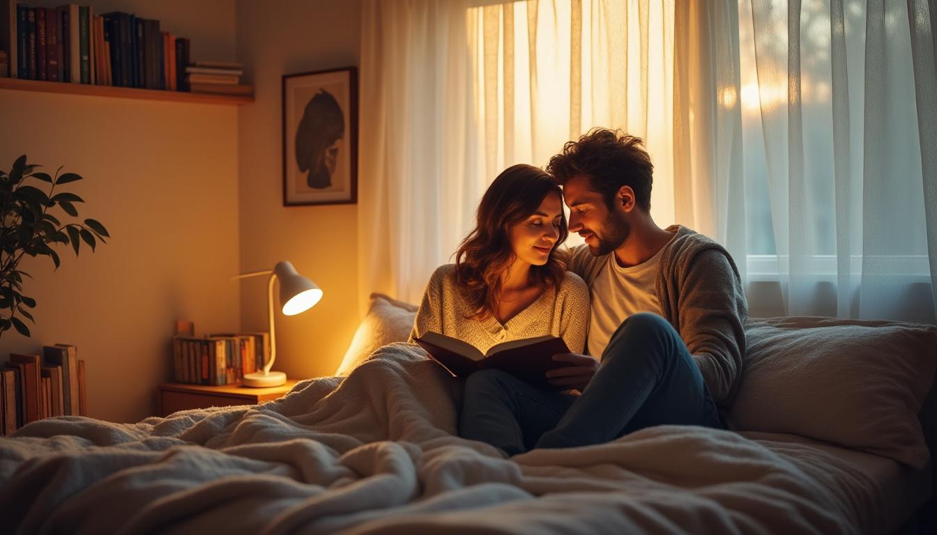 découvrez des histoires d'amour captivantes, spécialement conçues pour adultes, qui éveillent la passion et accompagnent vos nuits vers un sommeil rempli de rêves doux et sensuels.