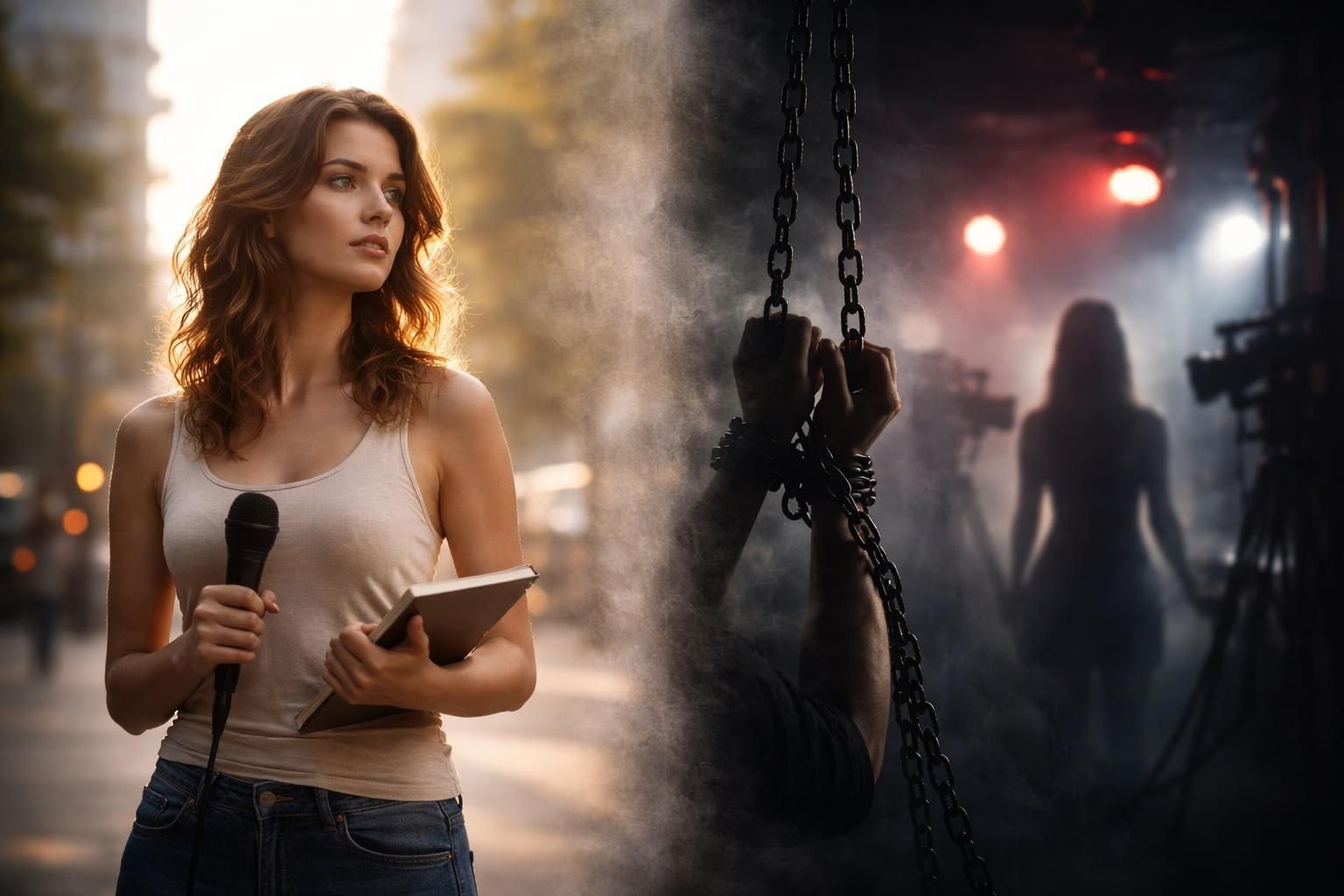 un reportage approfondi qui explore les enjeux complexes de la pornographie, entre la défense de la liberté d'expression et les risques d'exploitation.